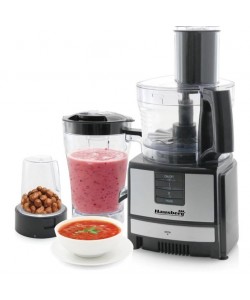 Robot de bucatarie 3 in 1 HB7522N , macinare, taiere, framantare si tocare, 600 W, Negru, multifunction food procesor