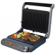 Sandwich Maker 2 in 1 HAUSBERG HB-635, Putere 2200 W, Placi pentru sanwich si grill, Acoperite cu strat anti-aderent, Ecran tactil digital, 7 programe diferite de gatit, Culoare Albastru/Gri