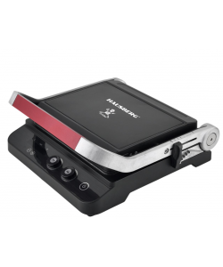 Sandwich maker & grill HAUSBERG HB-636NG, 1650-2000W, Termostat reglabil, Buton de control, Afisaj Led, Inox