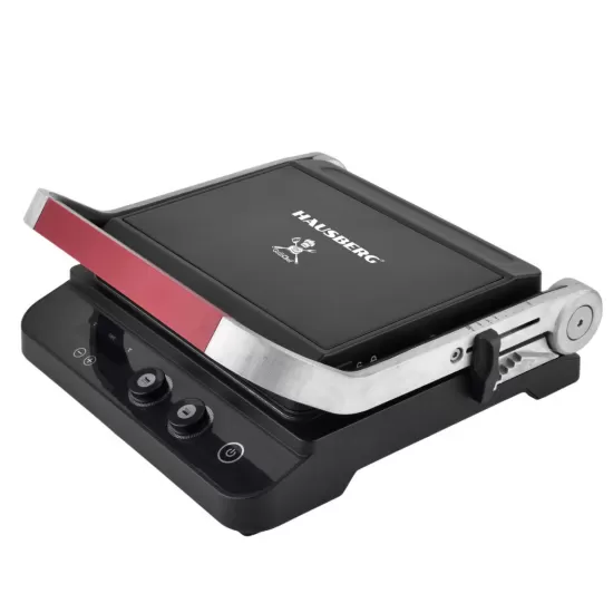 Sandwich maker & grill HAUSBERG HB-636NG, 1650-2000W, Termostat reglabil, Buton de control, Afisaj Led, Inox Sandwich maker & grill HAUSBERG HB-636NG, 1650-2000W, Termostat reglabil, Buton de control, Afisaj Led, Inox