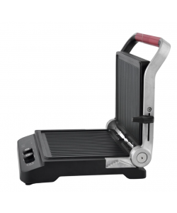 Sandwich maker & grill HAUSBERG HB-636NG, 1650-2000W, Termostat reglabil, Buton de control, Afisaj Led, Inox