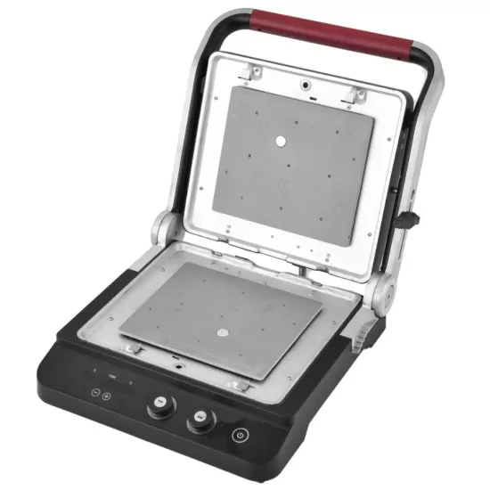 Sandwich maker & grill HAUSBERG HB-636NG, 1650-2000W, Termostat reglabil, Buton de control, Afisaj Led, Inox Sandwich maker & grill HAUSBERG HB-636NG, 1650-2000W, Termostat reglabil, Buton de control, Afisaj Led, Inox