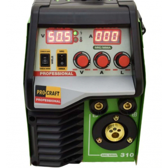 Aparate de sudura cu sarma, MIG-MAG-MMA 310A, 1.6-4mm, Procraft