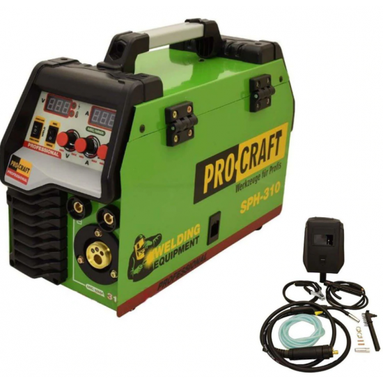 Aparate de sudura cu sarma, MIG-MAG-MMA 310A, 1.6-4mm, Procraft