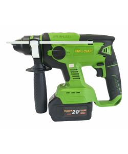 BORMASINA CU ACUMULATOR PROCRAFT PHA20 20 V, 4 AH, 1400 RPM, 4500 PERCUTII, BRUSHLESS, SDS+