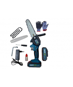 MINI-FIERASTRAU WERSTIL 28V + 2 LANTURI + 2 LAME + 2 ACUMULATORI+ MANUSI