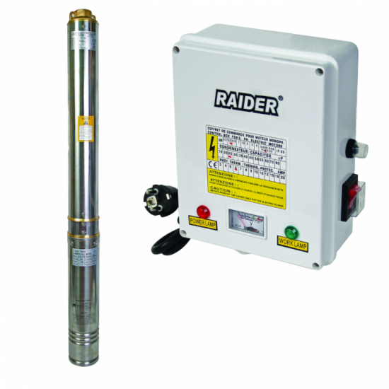 Pompa submersibila RAIDER RD-WP24 apa curata 1100 W 4980 l/h inaltime refulare 86 m inox, 14 turbine