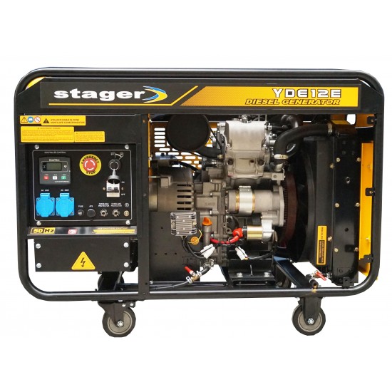 Stager YDE12E Generator open frame 8.5kW, monofazat, diesel, pornire la cheie