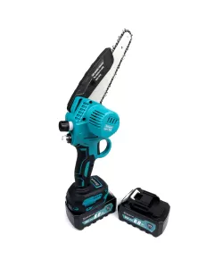 Mini Drujba Top Helper cu sistem de ungere, 2 acumulatori 36V, 8Ah, Lama 8 Inch ( 20 cm), 2 Lanturi