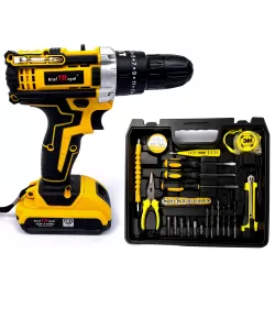 Autofiletanta KraftRoyal, 2 Acumulatori, 36 V, 5 Ah. 30 Accesorii Incluse Autofiletanta KraftRoyal, 2 Acumulatori, 36 V, 5 Ah. 30 Accesorii Incluse