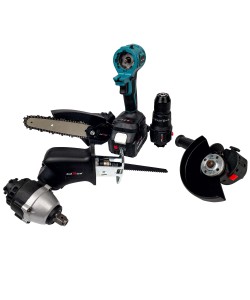 Trusa KraftRoyal 5 in 1, 36V, 8Ah, 2 Acumulatori, Autofiletanta, Impact, Flex, Fierastrau Sabie, MiniDrujba