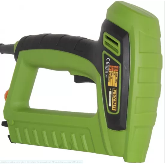 Capsator electric-pistol capse TYPE50 cu reglare de putere, 5A Procraft PEH50