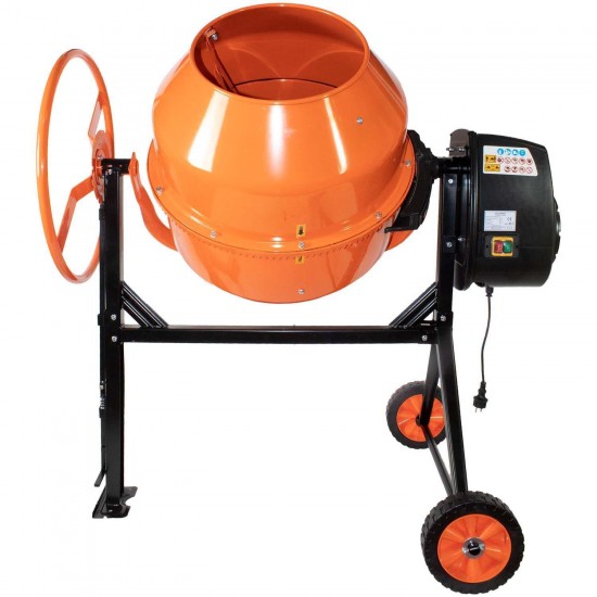 Betoniera Ural, 1250 W, 195L, coroana din fonta, pe rulment