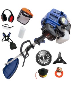 Motocoasa Pandora Albastra, 6CP, 10.000RPM + 8 Accesorii