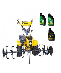 Pachet motocultor Campo 853, benzina, 7.5CP, 2+1 trepte, roti atv, manicot rulment, ulei motor si transmisie incluse