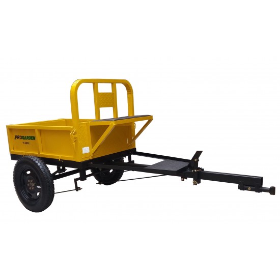 ProGARDEN T-300C remorca 300kg pentru motocultor, 1 osie, prindere bolt