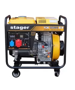 Stager YDE6500E3 Generator open frame 5.5kW, trifazat, diesel, pornire la cheie Stager YDE6500E3 Generator open frame 5.5kW, trifazat, diesel, pornire la cheie