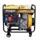 Stager YDE6500E3 Generator open frame 5.5kW, trifazat, diesel, pornire la cheie