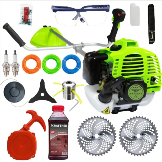 Motocoasa benzina Ural 8.5 CP, 52cmc, 12000rpm, 15 accesorii incluse , carcasa verde