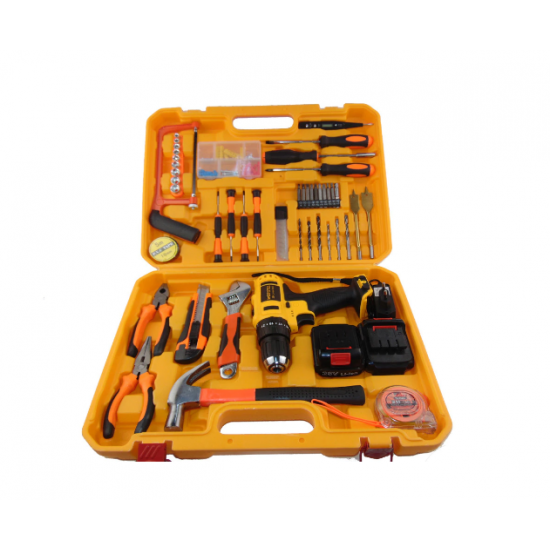 Masina de gaurit si insurubat (Bormasina) cu percutie 110 peise 24V cu 2 acumulatori si incarcator