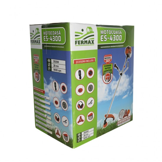 Motocositoare pe benzina cu pornire electrica si manuala FERMAX Profi ES-4300 Motocositoare pe benzina cu pornire electrica si manuala FERMAX Profi ES-4300
