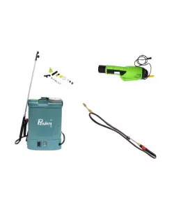Set Pompa stropit 12L cu acumulator PANDORA + Atomizor si Lance extensibila 2.8m Set Pompa stropit 12L cu acumulator PANDORA + Atomizor si Lance extensibila 2.8m