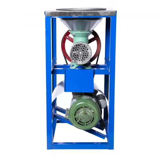 Masina Tocat Carne Nr.32, 2.2KW , Electrica cu Palnie Mare si Masuta si Cadru Fier