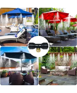 Sistem racire exterioara terase, 15m, 15 duze, 15 clipsuri Sistem racire exterioara terase, 15m, 15 duze, 15 clipsuri