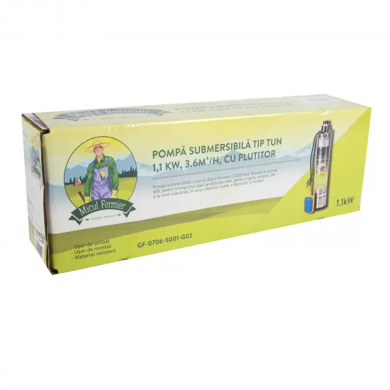 Pompa apa submersibila Micul Fermier QGD cu plutitor, 1100 W, 120 m