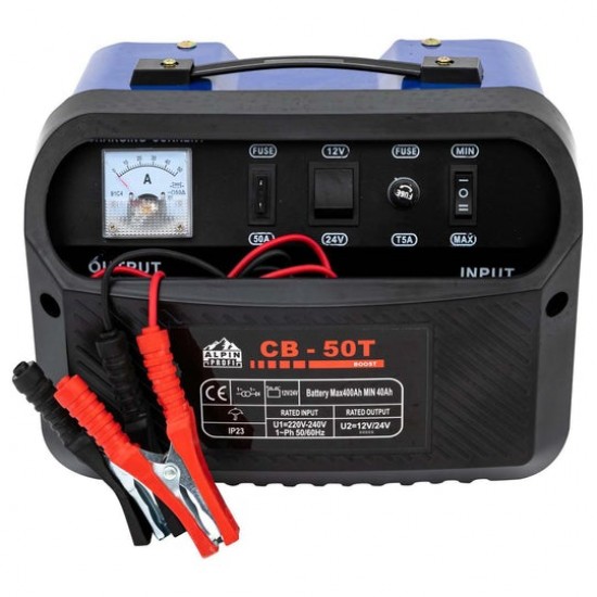 Redresor auto Alpin Profi Italy Technologles CB-50T, 12-24V, 40-400Ah Redresor auto Alpin Profi Italy Technologles CB-50T, 12-24V, 40-400Ah