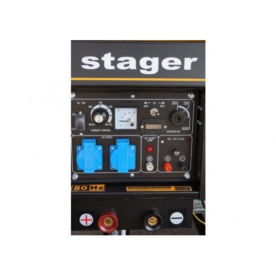 Stager YDE8500EW Generator sudare diesel monofazat, 3kVA curent sudare 200A, pornire la cheie