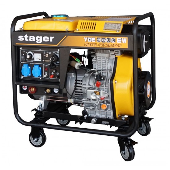 Stager YDE8500EW Generator sudare diesel monofazat, 3kVA curent sudare 200A, pornire la cheie Stager YDE8500EW Generator sudare diesel monofazat, 3kVA curent sudare 200A, pornire la cheie