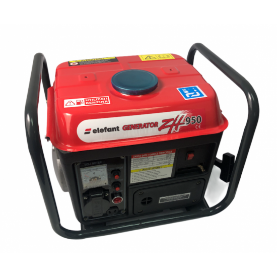 Generator pe Benzina Elefant ZH 950, Monofazat, 750 W, 230 V, 1 Cilindru, Motor 2 timpi, 1 CP (EF-8624)