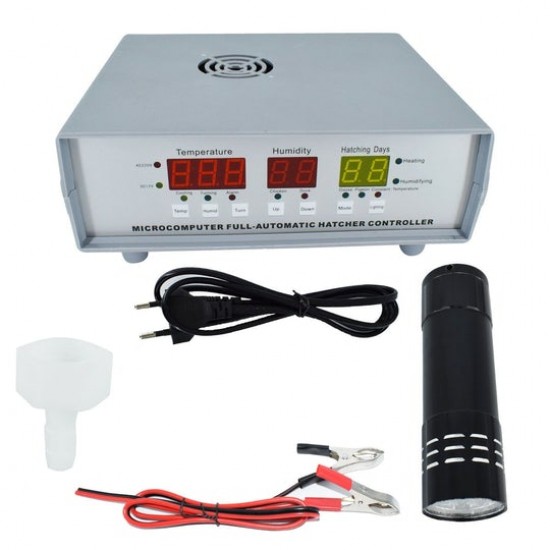 Incubator oua MS-120, 120 oua gaina automat, cu 2 nivele, 80W, ovoscop incorporat