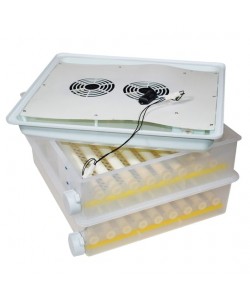 Incubator oua MS-120, 120 oua gaina automat, cu 2 nivele, 80W, ovoscop incorporat
