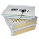 Incubator oua MS-120, 120 oua gaina automat, cu 2 nivele, 80W, ovoscop incorporat
