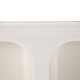 Chiuveta compozit dreptunghiulara alba 2 cuve 775x495mm