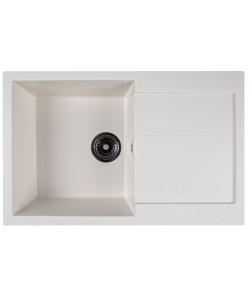  Chiuveta compozit dreptunghiulara alba cu picurator 770x495mm