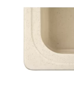 Chiuveta compozit dreptunghiulara bej 2 cuve 775x495mm  Chiuveta compozit dreptunghiulara bej 2 cuve 775x495mm