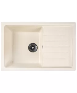  Chiuveta compozit dreptunghiulara bej cu picurator 750x495mm