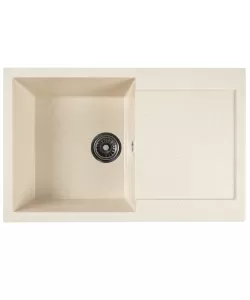  Chiuveta compozit dreptunghiulara bej cu picurator 770x495mm