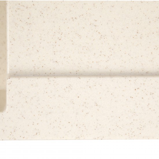 Chiuveta compozit dreptunghiulara bej cu picurator 770x495mm Chiuveta compozit dreptunghiulara bej cu picurator 770x495mm