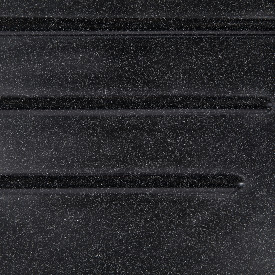 Chiuveta compozit dreptunghiulara neagra cu picurator 750x495mm Chiuveta compozit dreptunghiulara neagra cu picurator 750x495mm