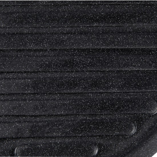 Chiuveta compozit oval negru picurator 720x455mm