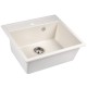Chiuveta compozit patrat alb 550x490mm