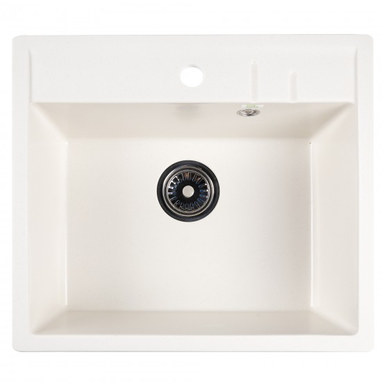 Chiuveta compozit patrat alb 550x490mm