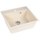 Chiuveta compozit patrat bej 550x490mm Chiuveta compozit patrat bej 550x490mm