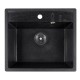Chiuveta compozit patrat negru 550x490mm