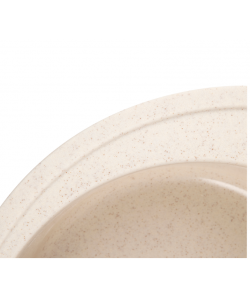  Chiuveta rotunda de bucatarie, material compozit, bej, 500mm