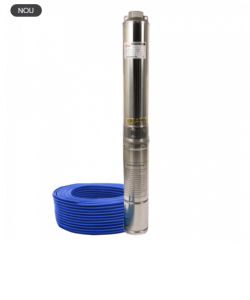 Pompa submersibila de mare adancime, DDT, 4SDM3-7, 1500 W, 7 m³/h, 7 turbine, Inox, 30 m cablu